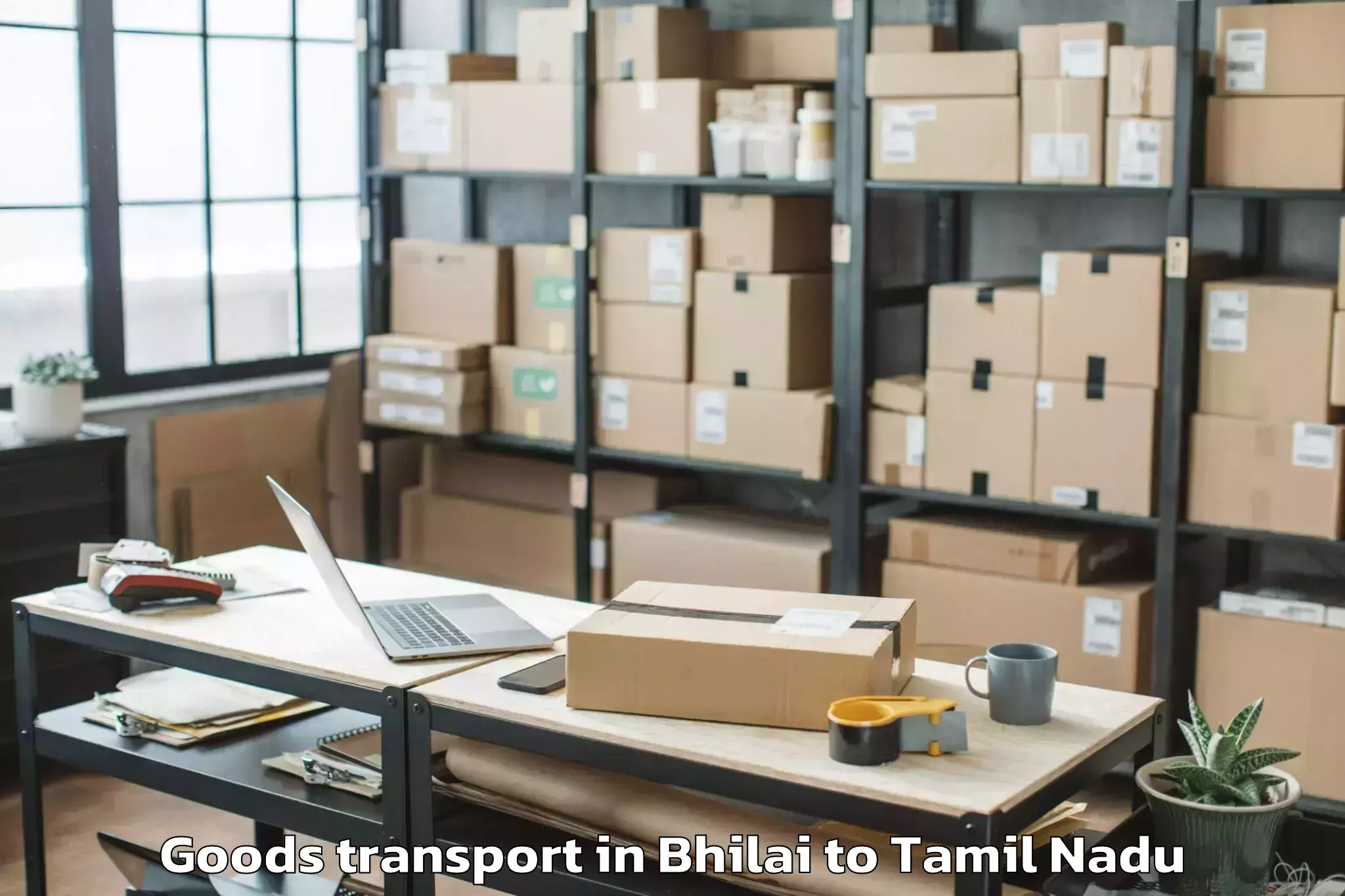 Easy Bhilai to Tirukkoyilur Goods Transport Booking